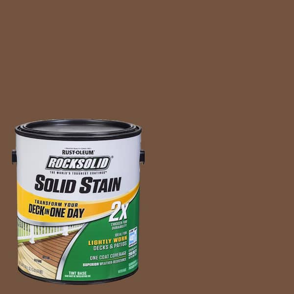 Rust-Oleum RockSolid 1 gal. Russet Exterior 2X Solid Stain