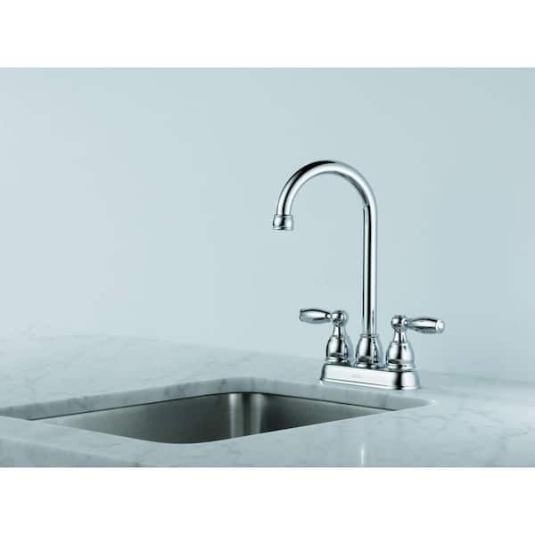 Foundations 2-Handle Bar Faucet in Chrome