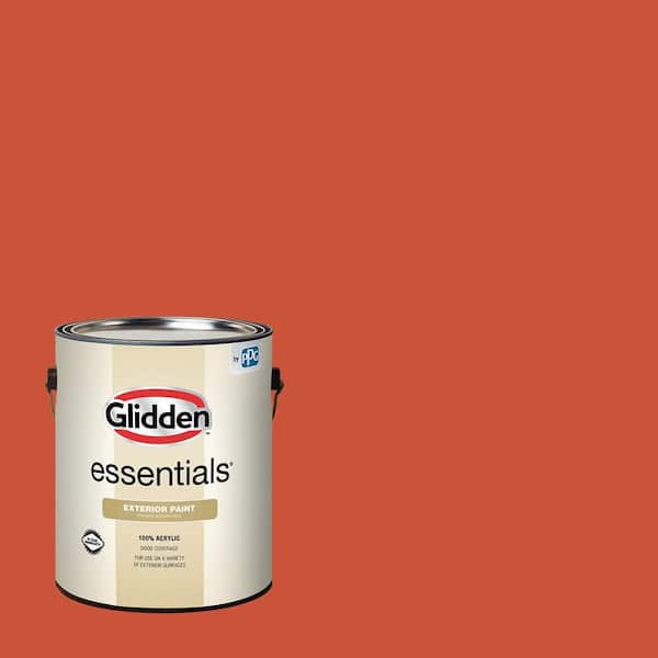 Glidden Essentials 1 gal. PPG1193-7 Cinnamon Stone Semi-Gloss Exterior Paint