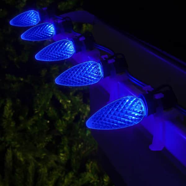 SOMMARLÅNKE LED string light with 24 lights, decoration blue