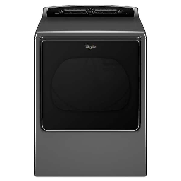 Whirlpool 8.8 cu. ft. 240-Volt Chrome Shadow High-Efficiency Electric Vented Dryer with Steam Refresh, ENERGY