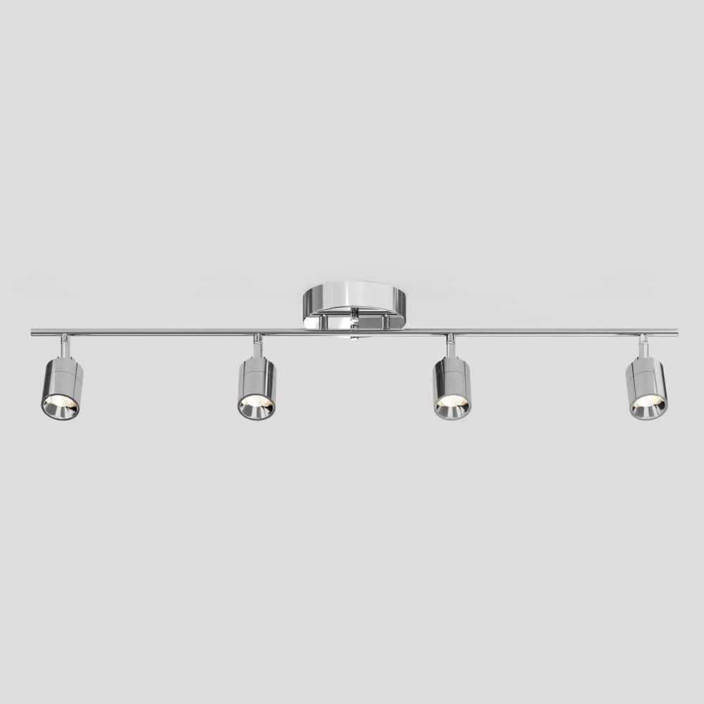 Shura Polished Chrome Integrated LED Fixed Track Light Rotatable Cylinder Head 3 ft. Track Lighting Kit 3000K 2240 Lumen price history on PriceWatchPro
