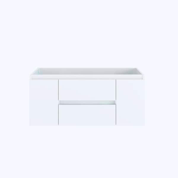 VOLPA USA AMERICAN CRAFTED VANITIES Salt 48 in. W x 20 in. D Bath Vanity Cabinet Only White