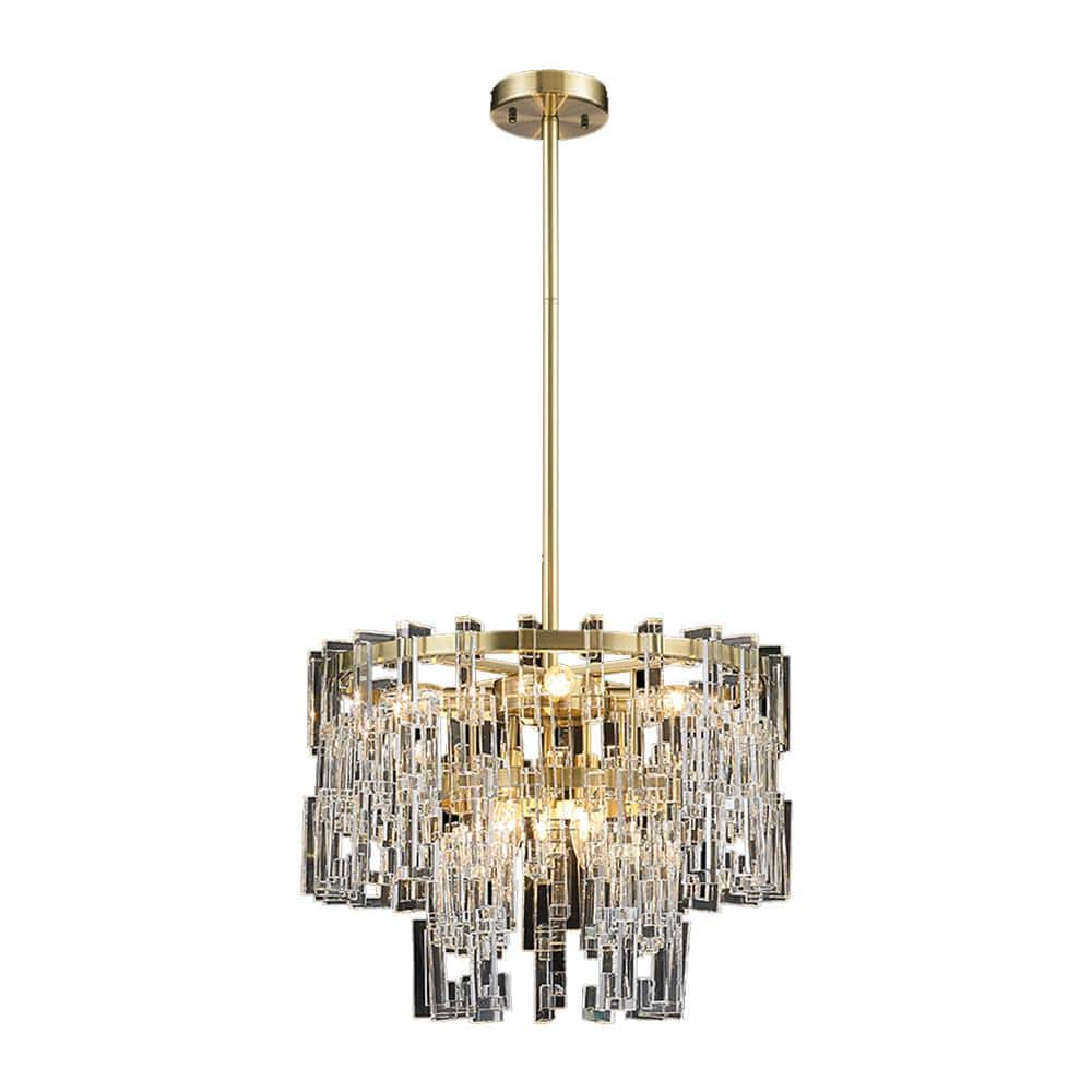 Esteban I 7-Light Antique Bronze Crystal Chandelier