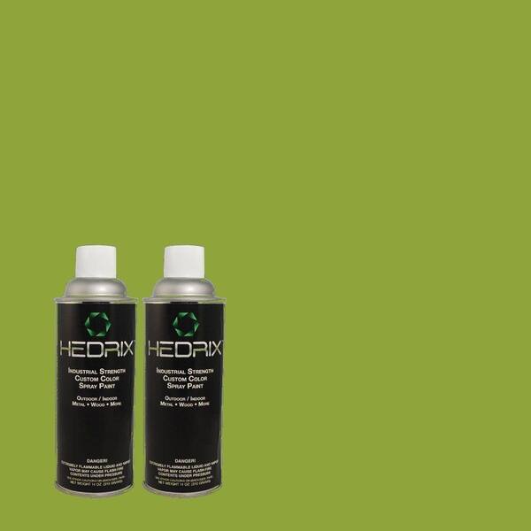 Hedrix 11 oz. Match of 420B-7 Pepper Grass Semi-Gloss Custom Spray Paint (2-Pack)