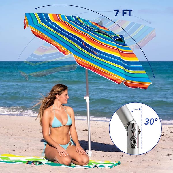 High wind deals beach umbrella