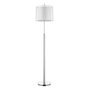 brushed chrome floor lamps