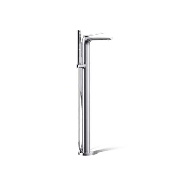 KOHLER Avid 1-Handle Valve Handle Trim Kit in Polished Chrome (Valve Not Included)