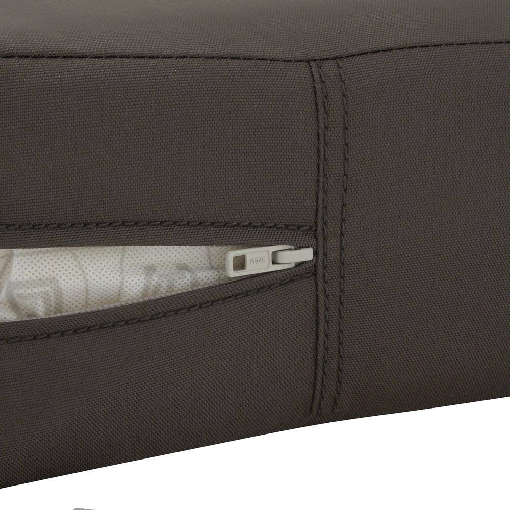Espresso Polyester Square Outdoor Patio Seat Cushion Cover
