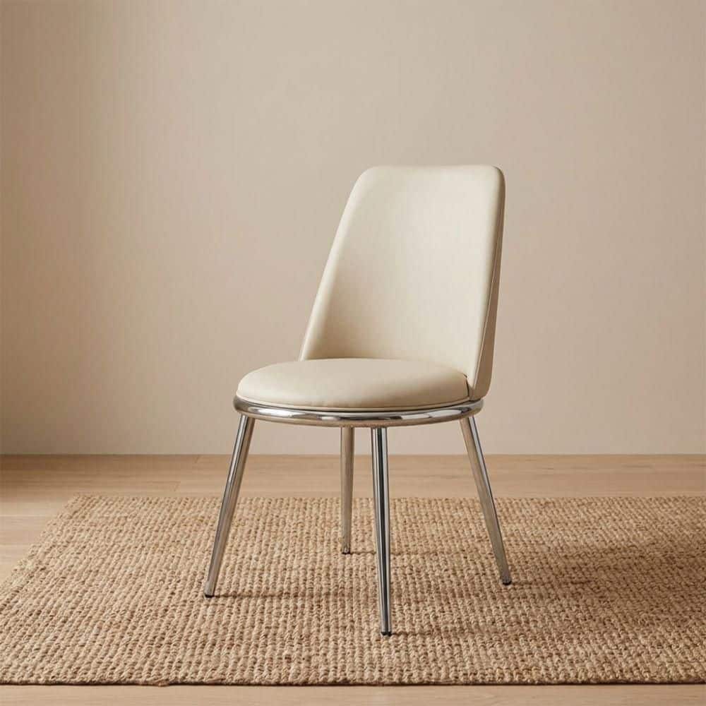 Sanza Silver/Taupe Fabric Side Chair (Set of 2) price history on PriceWatchPro