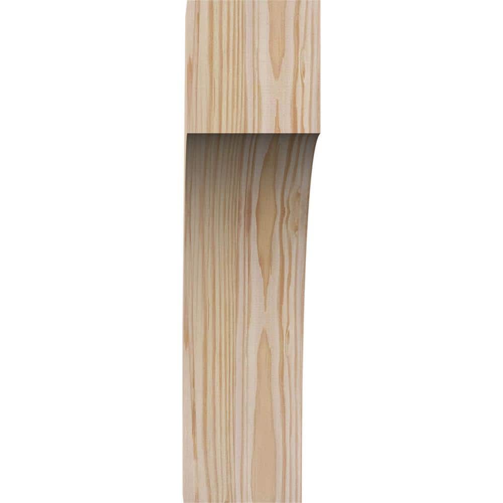 Smooth Douglas Fir 10" x 14" Rustic Wood Corbel