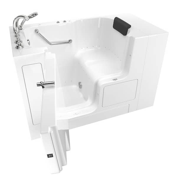 American Standard Gelcoat premium series 32 in. x 52 in. Left Hand Drain Soaking Bathtub in White