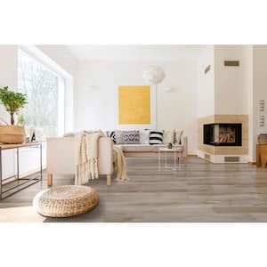 Mystic Gray 3/4 in. Thick x 2 3/4 in. Wide x 94 in. Length Luxury Vinyl Flush Stairnose Molding