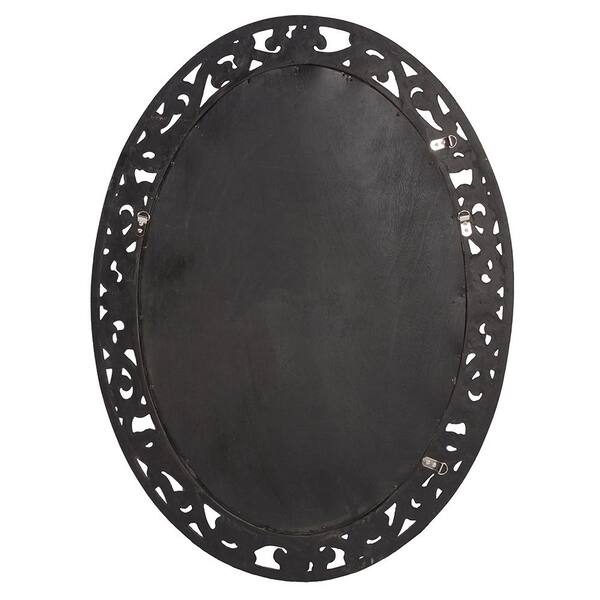 Marley Forrest - Medium Oval Antique Bronze Classic Mirror (38 in. H x 28 in. W)