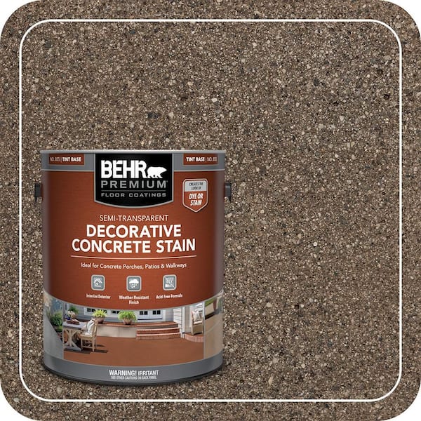 1 gal. #DCS-867 Walnut Semi-Transparent Flat Interior/Exterior Decorative Concrete Stain