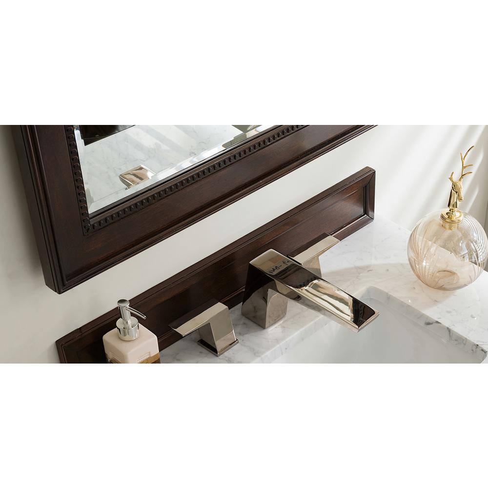 Burnished Mahogany Rectangular Wood Framed Mirror