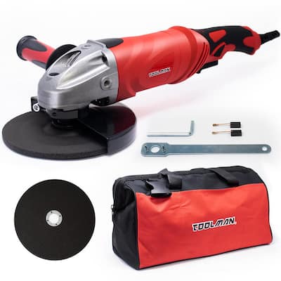 12 Amp Corded 7 in. 8000 RPM Angle Grinder Cutting Machine with Grinding and Cutting Wheels