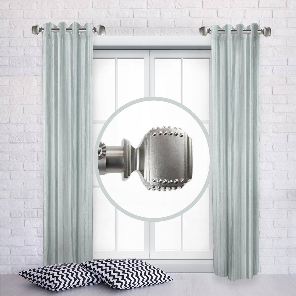 Bennet 12 in. - 20 in. L Adjustable 1 in. Dia Single Side Window Curtain Rod in Satin Nickel (Set of 2) price history on PriceWatchPro