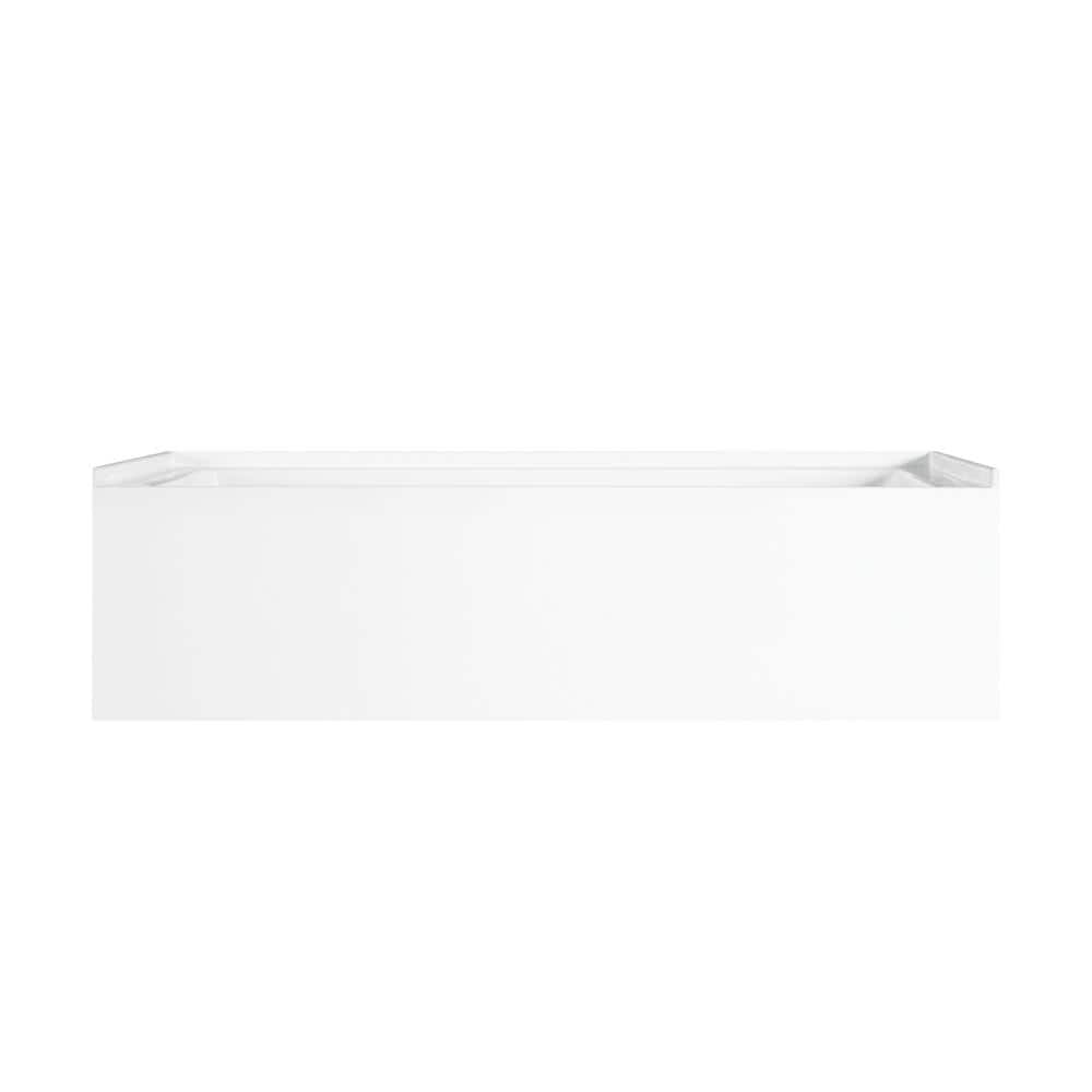 Ursula 60'' x 30'' White Acrylic Alcove Bathtub