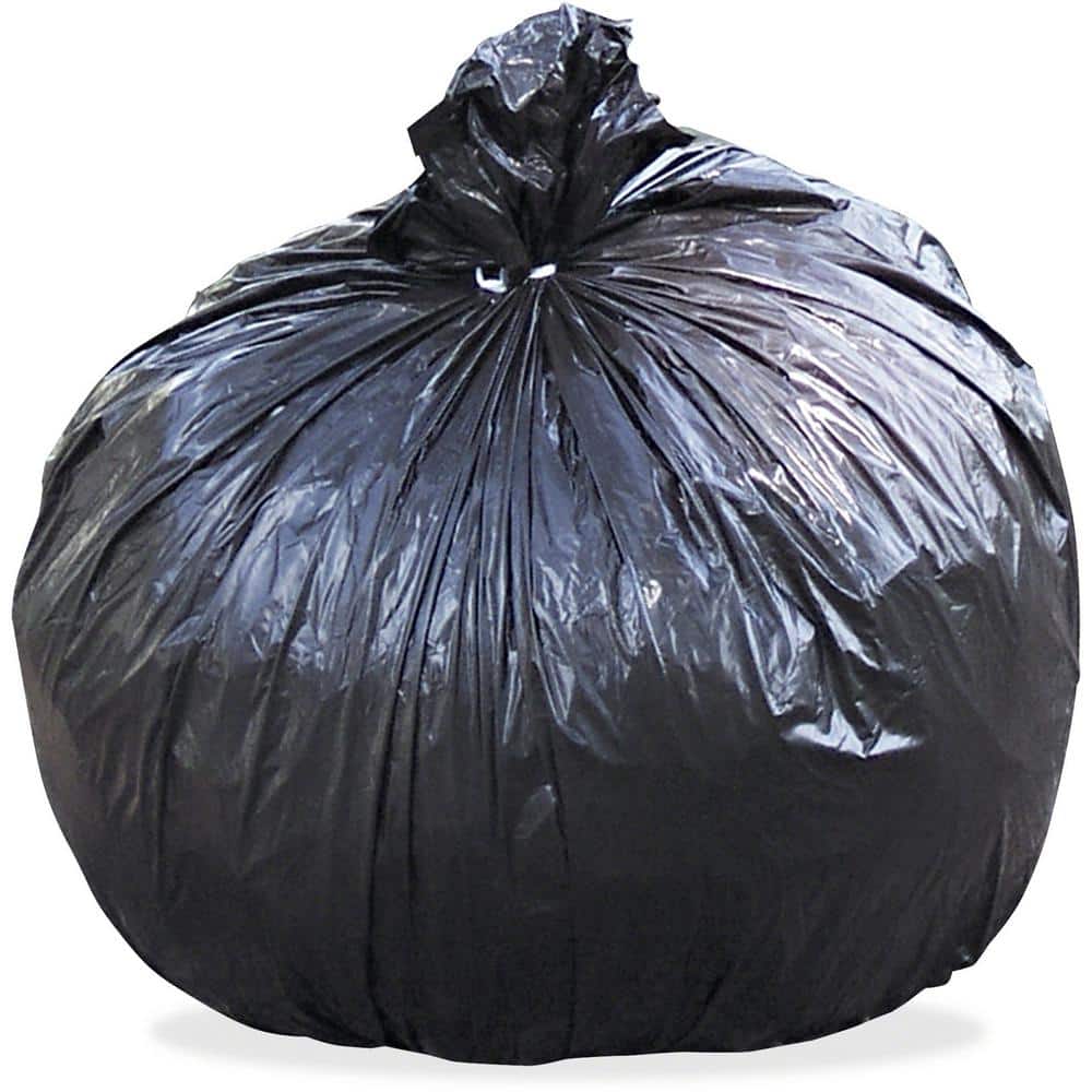 Plasticplace 7-10 Gallon Trash Bags, Black (500 Count)
