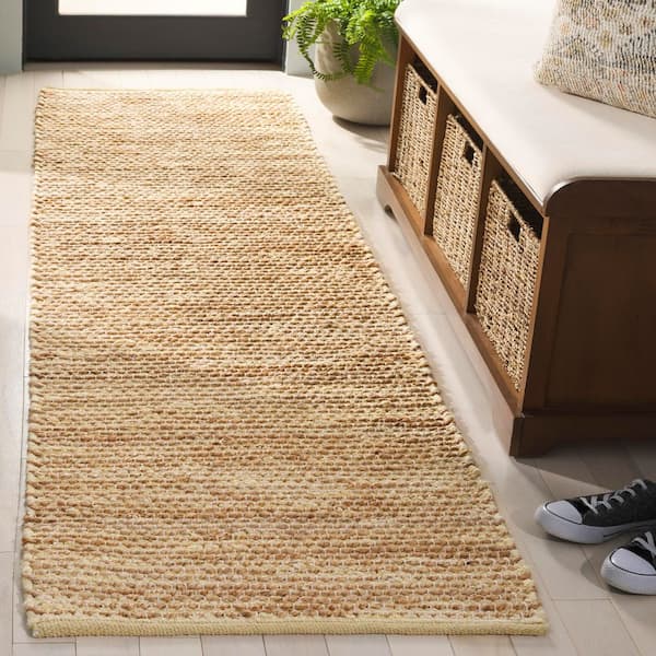Cape Cod 2 ft. x 8 ft. Yellow/Natural Abstract Distressed Runner Rug