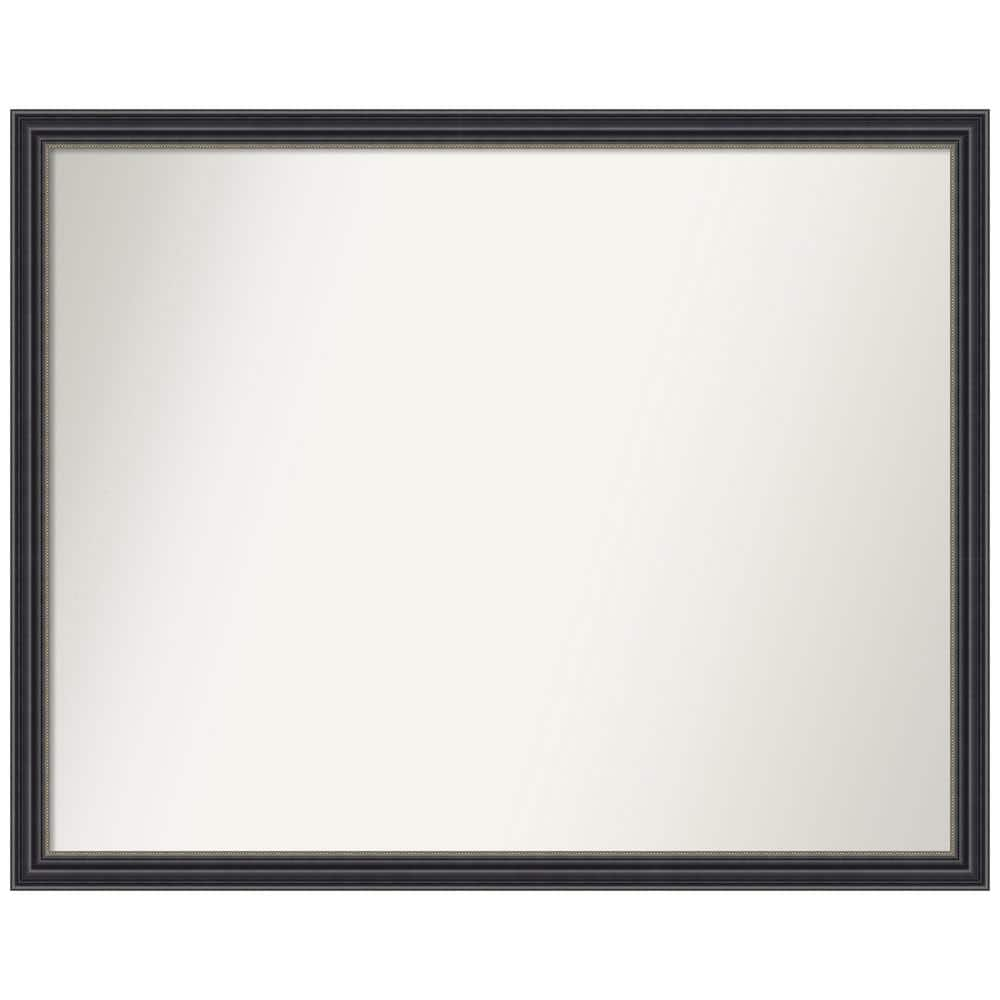 Amanti Art Stylish Black 30 in. x 24 in. Non-Beveled Traditional ...