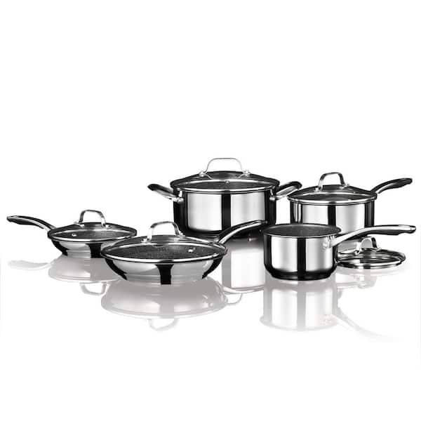 The Rock 10-Piece Copper Cookware Set by Starfrit 