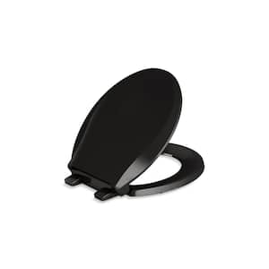 Cachet Round Closed Front Toilet Seat in Black