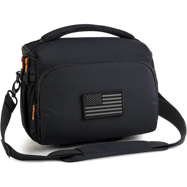 Camera Lens Bags Protective Covers Photography Shoulder Bag for DSL/SLR/Mirrorless Travel Waterproof in Black