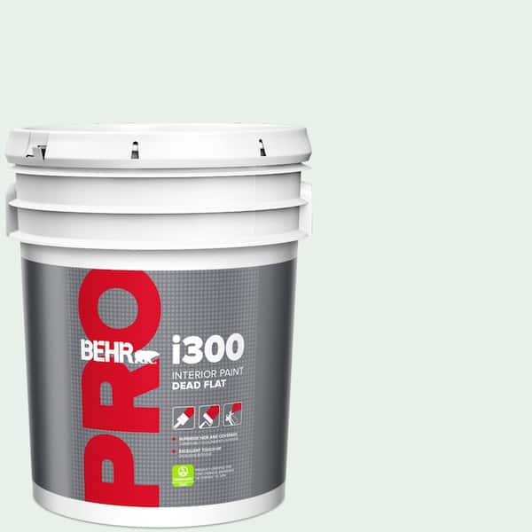 BEHR PRO 5 gal. #PPL-36 Cool Reflection Dead Flat Interior Paint