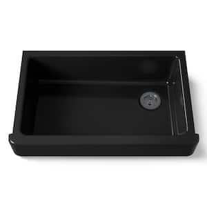 KOHLER Whitehaven Farmhouse Apron-Front Cast-Iron 33 in. Single