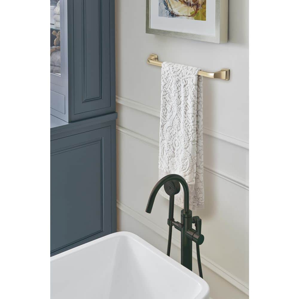 Golden Champagne 18-Inch Wall Mounted Towel Bar