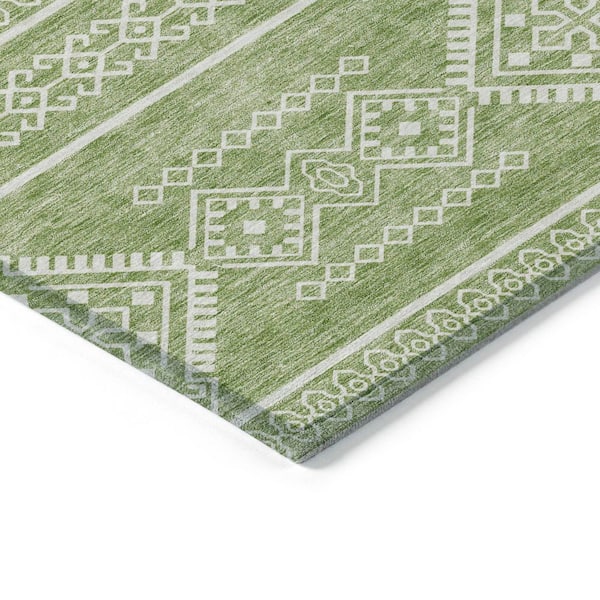 Chantille Machine Washable Indoor/Outdoor Abstract ACN901 Green 1 ft. 8 in. x 2 ft. 6 in. Area Rug