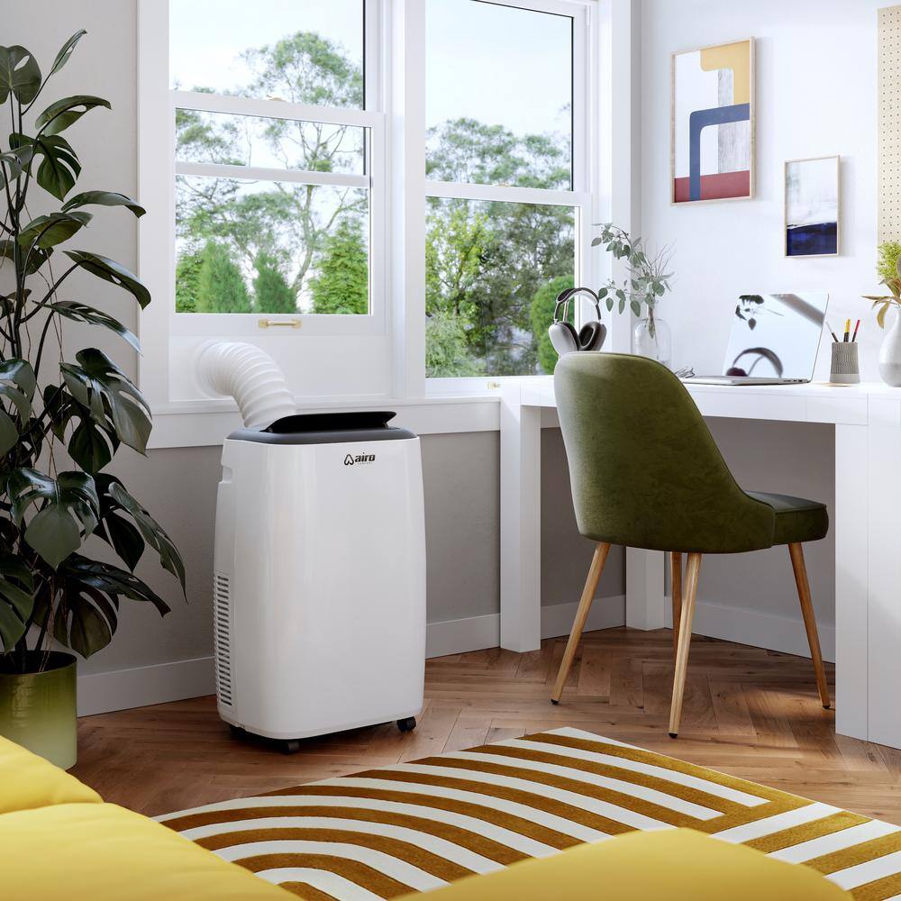 Compact White Portable Air Conditioner with Remote Control