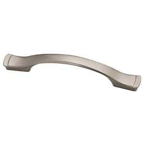 Step Edge 4 in. (102 mm) Center-to-Center Satin Nickel Drawer Pull