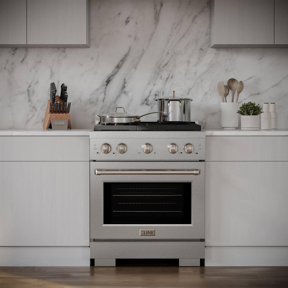 ZLINE 30" Stainless Steel Freestanding Gas Range with Convection Oven