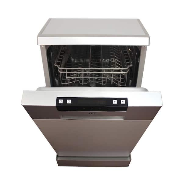 SPT 18 in. in Stainless Steel Front Control Smart Dishwasher 120