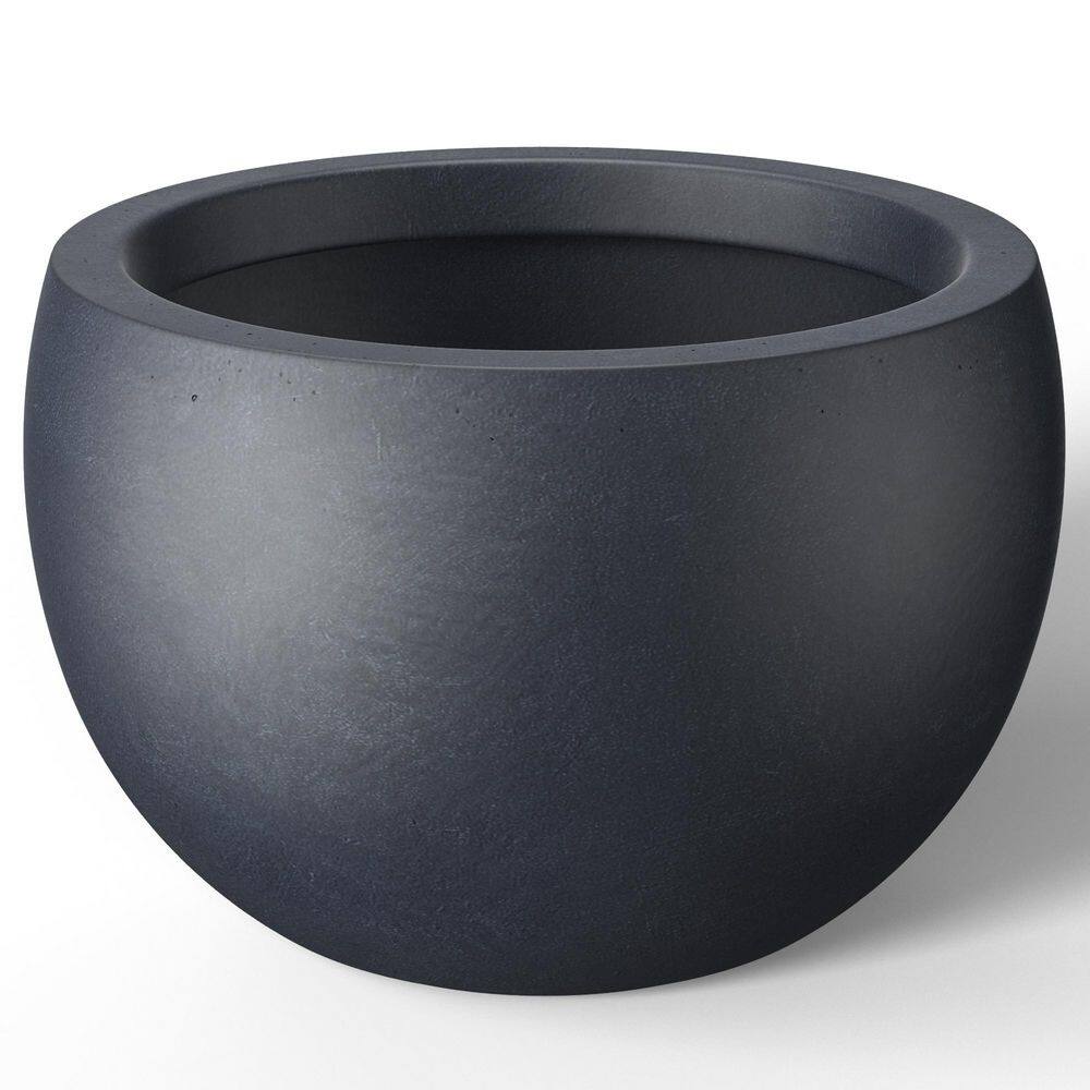 20.5 in. Large Granite Gray(Enhanced Interior) Concrete Round Planter / Pot with Drainage Holes price history on PriceWatchPro