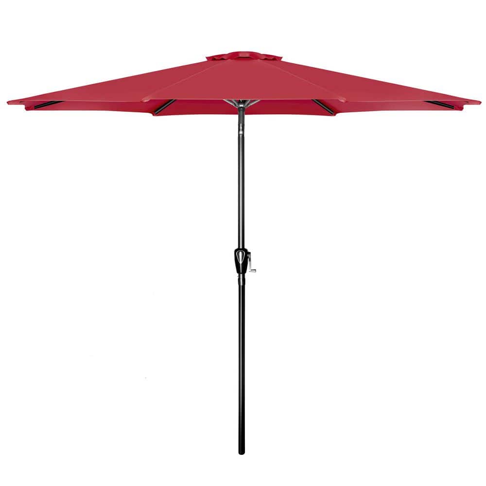 10 ft. Steel Market Tilt Patio Umbrella in Red price history on PriceWatchPro
