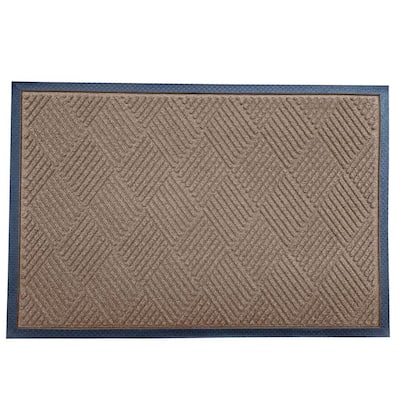 Envelor Indoor Outdoor Doormat Black 24 in. x 36 in. Chevron Floor Mat  PP-71504-BK-M - The Home Depot