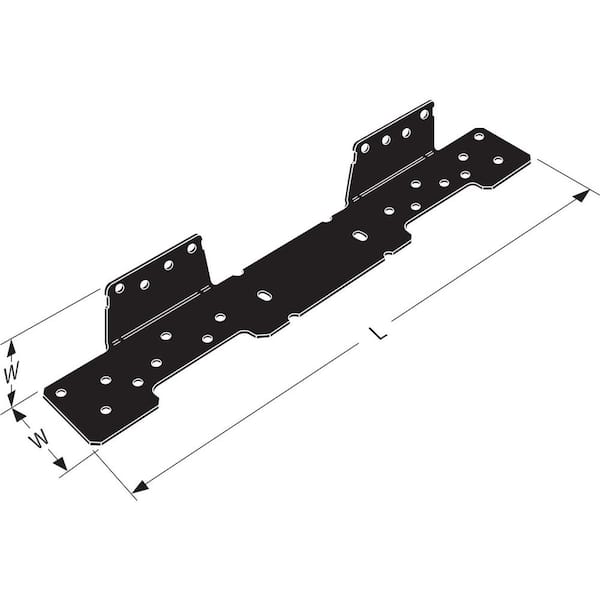 Simpson Strong-Tie Outdoor Accents LSCPC 18-Gauge ZMAX, Black