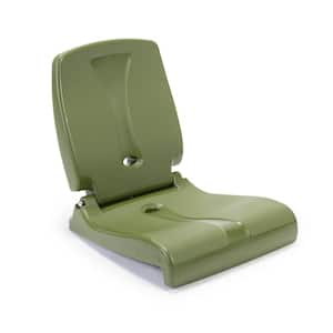 Flip Seat Olive Green Plastic Folding Beach Chair