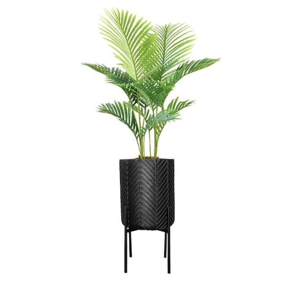 VINTAGE HOME 59.5 in. Artificial Palm tree in Chevron planter