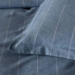 Legends Hotel Bromley Stripes Yarn-Dyed Velvet Cotton Flannel Flat Sheet