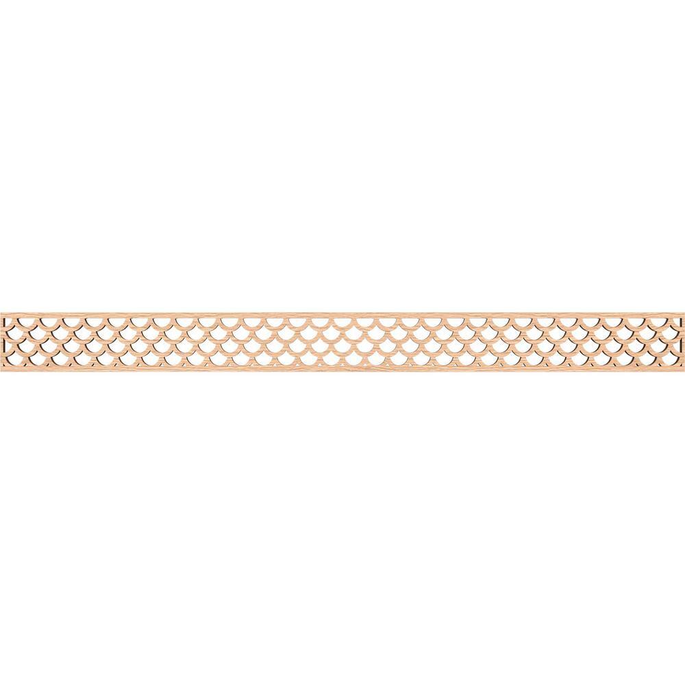 Hudson Fretwork 0.375 in. D x 46.375 in. W x 4 in. L Red Oak Wood Panel Moulding price history on PriceWatchPro