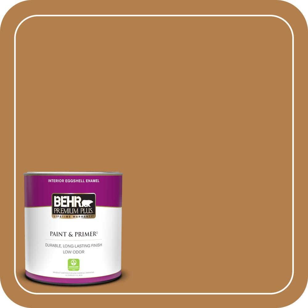 1 qt. #PMD-106 Caramel Sauce Eggshell Enamel Low Odor Interior Paint & Primer price history on PriceWatchPro