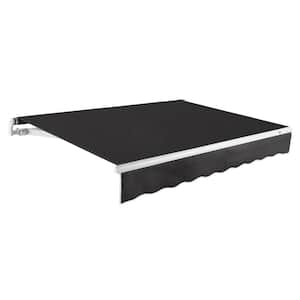 12 ft. Maui Right Motorized Patio Retractable Awning (120 in. Projection) Black