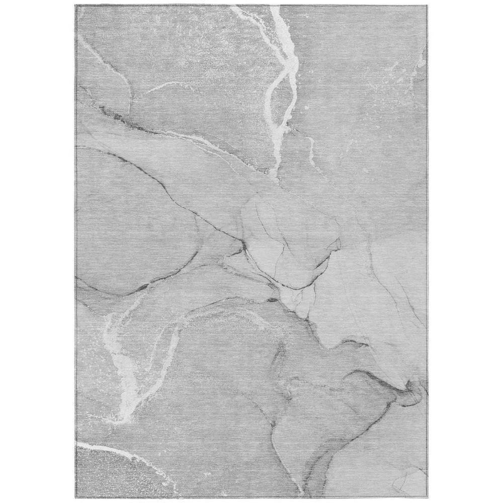 Gray 5 ft. x 8 ft. Abstract Indoor / Outdoor Area Rug price history on PriceWatchPro