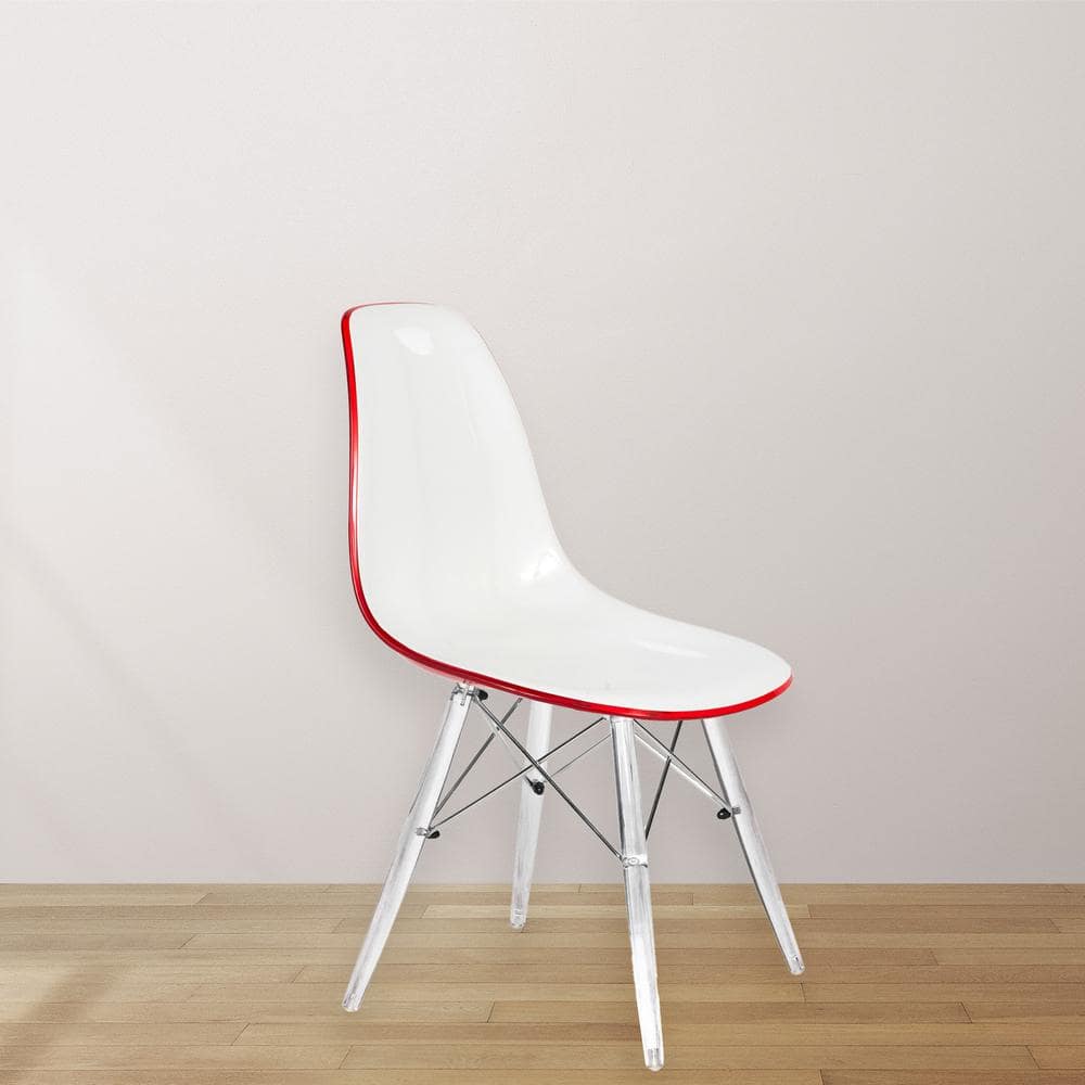 Dover White Red Side Chair price history on PriceWatchPro