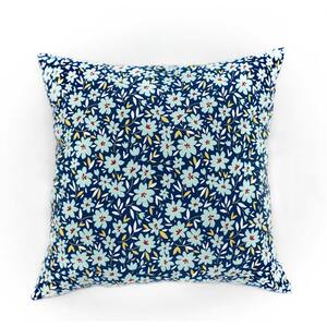 Midnight Floral Square Outdoor Throw Pillow